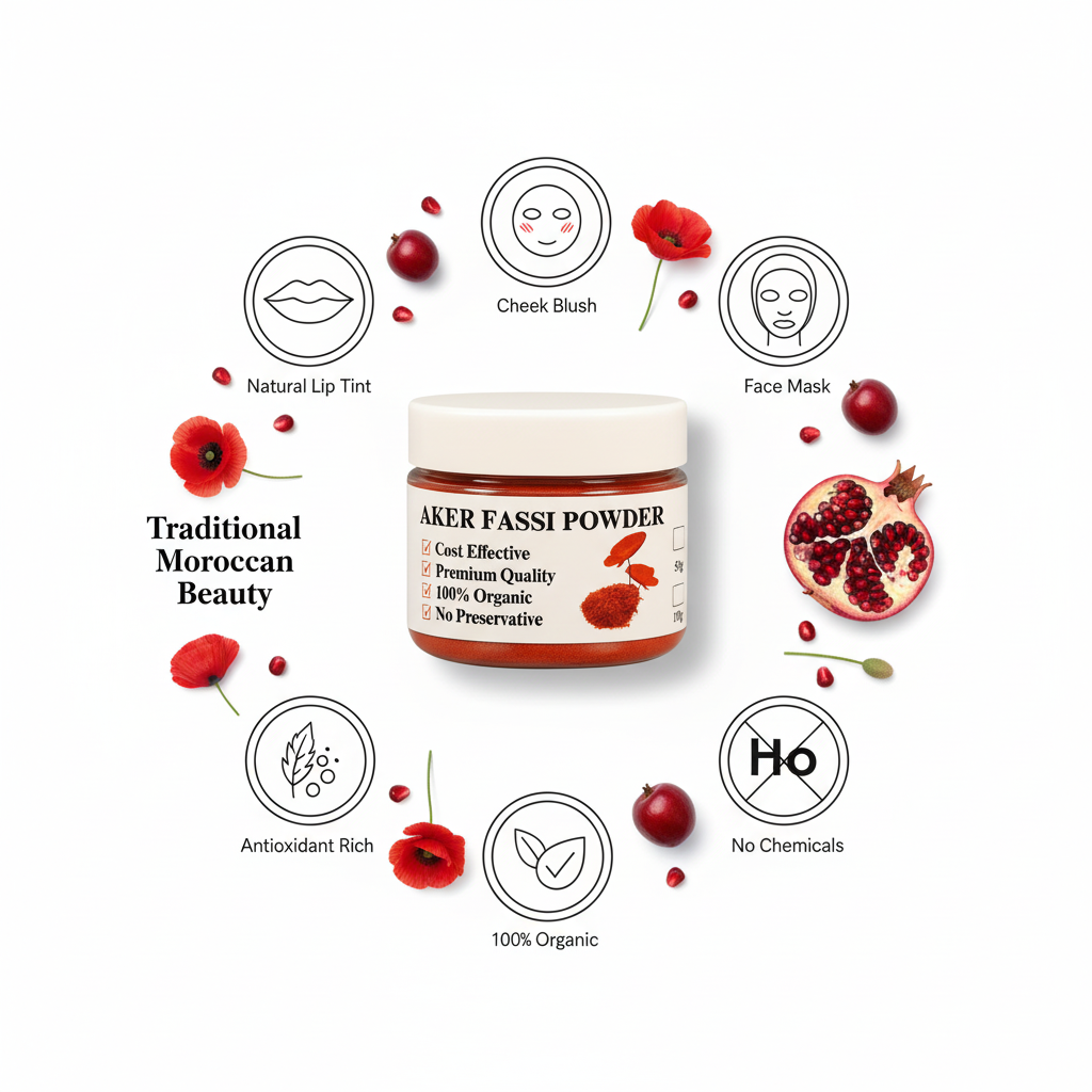Aker Fassi Powder benefits infographic